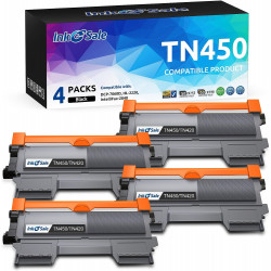 INK E-SALE Replacement for TN450 / TN420 Black Toner Cartridge-4 Pack